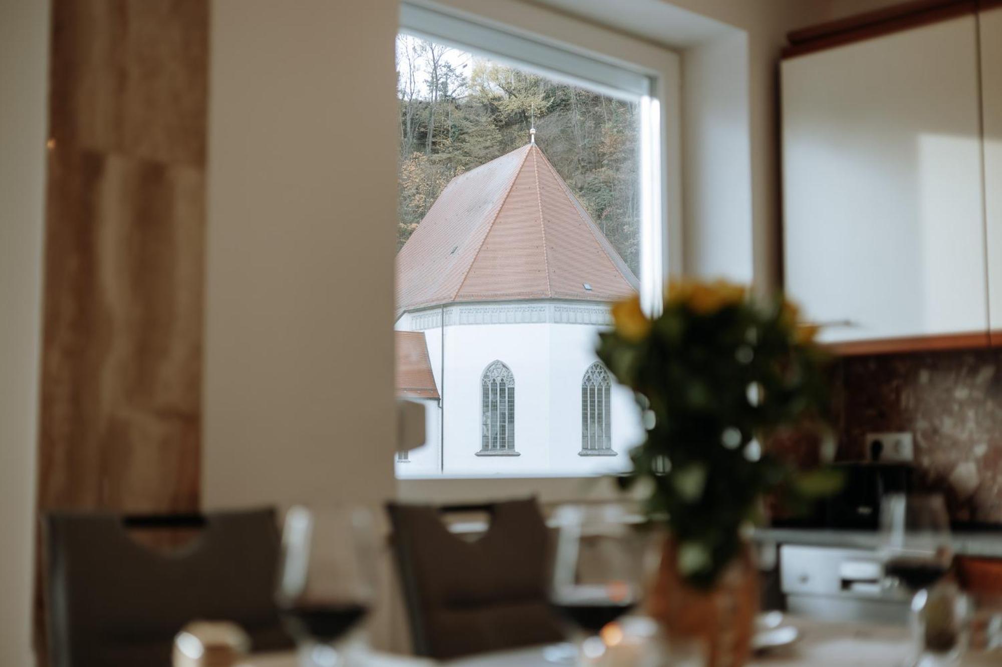 Stilvolles Appartement Mit Blick Auf Das Dreifluesse-Eck Passau Exterior foto